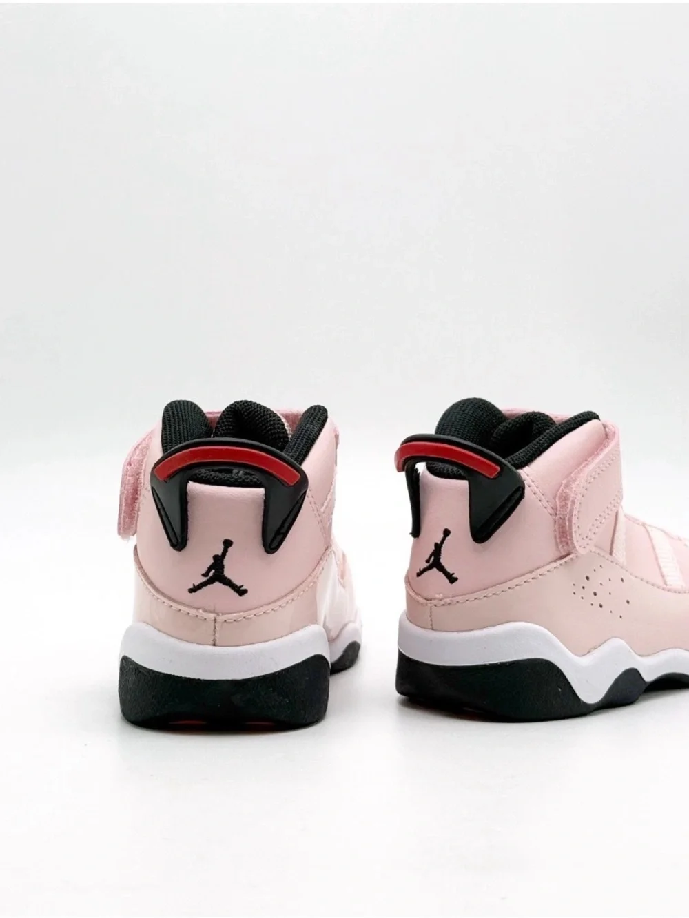 Jordan Kids' Pink and Black High-Top Sneakers